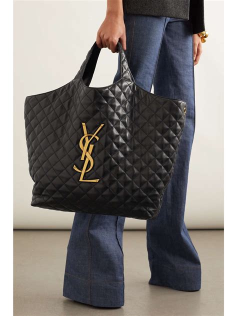 ysl pochette oro|Y TOTE IN LEATHER .